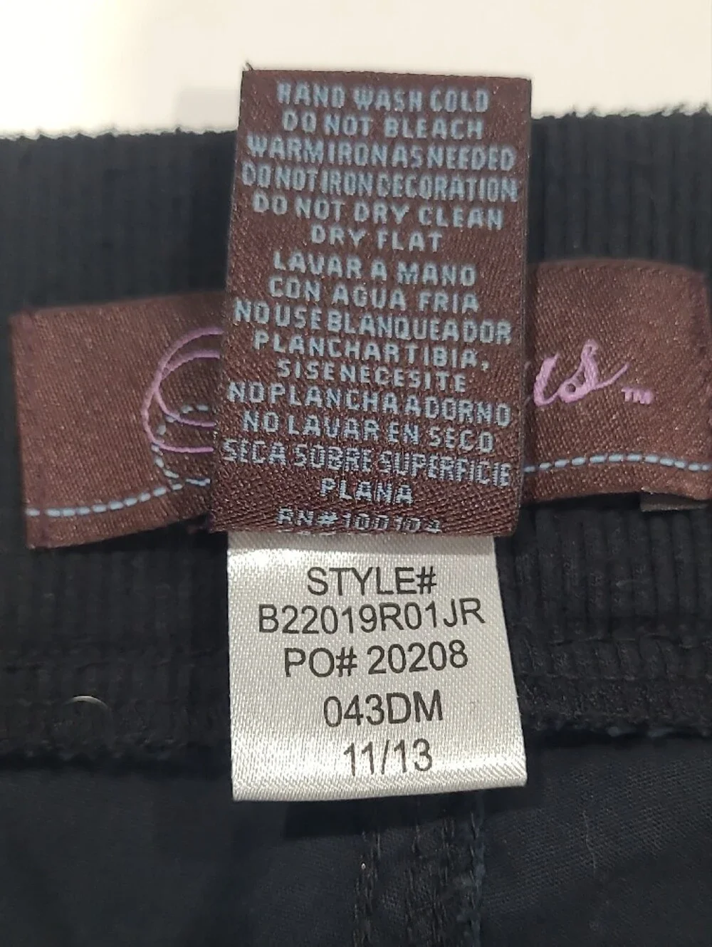 Womens Black Cargo Jogger Pants - Comfortable Casual Wear Sz M